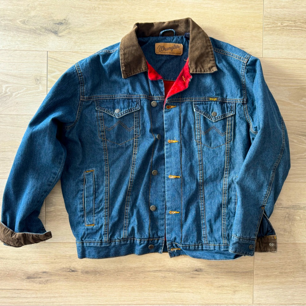 Wrangler Flannel Lined Denim Jacket